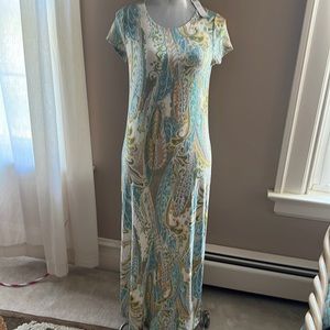 NWT - Chico's Travelers Paisley Print Maxi Dress - Women's Size Small